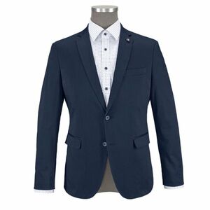 BRUNO BANANI MENS NAVY SPORT COAT Two-Button Blazer